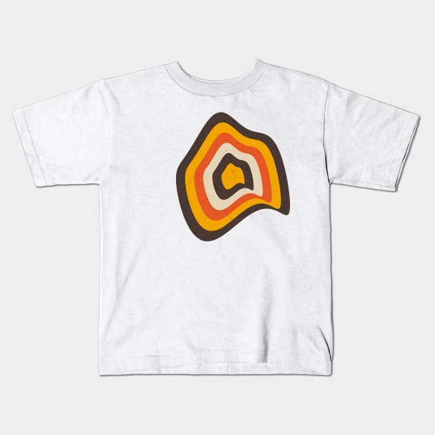 Twirl wavy abstract design Kids T-Shirt by zaiynabhw